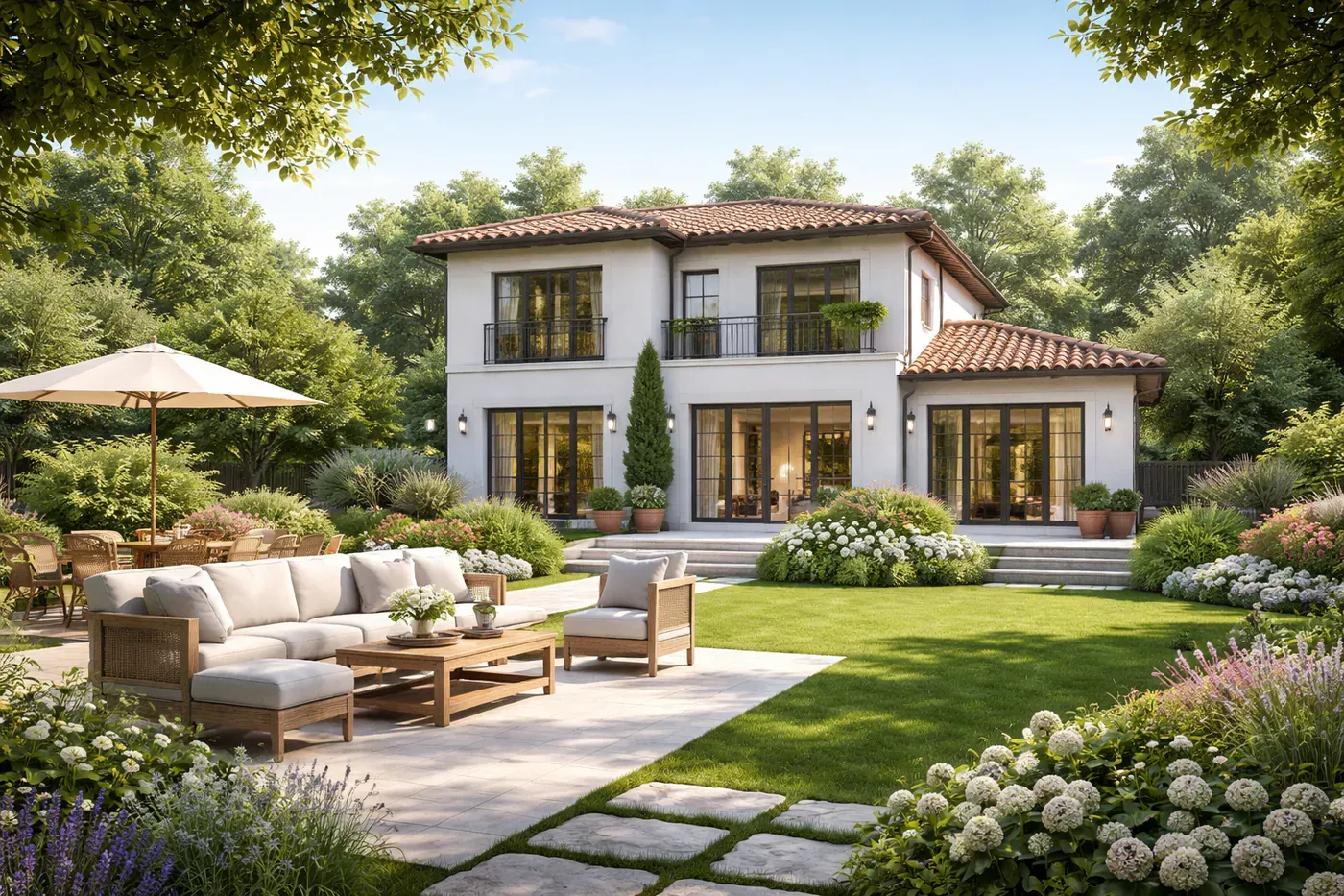Villa, Yazlık ve Bahçe İlaçlama senaryosunu temsil eden görsel